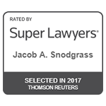 rated by Super Lawyers jacob a. snodgrass selected in 2017 thomson reuters
