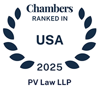 Chambers RANKED IN USA 2025 | PV Law LLP