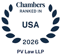 Chambers RANKED IN USA 2026 | PV Law LLP